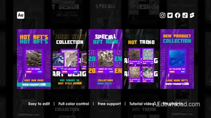 Blockchain Instagram Reels Product Promo template preview