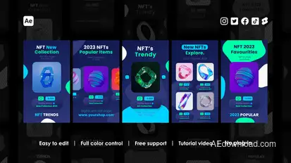 Blockchain Instagram Reels Product Promo template preview