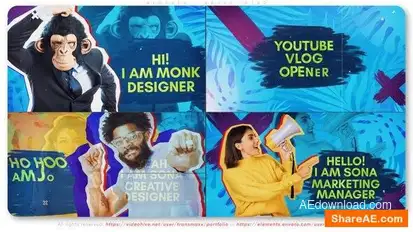 Blogger - Brush Intro Openers template preview