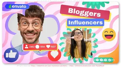 Blogger Influencer Opener Openers template preview