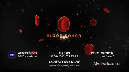 Blood Donor Day  l  Health Awareness Day Openers template preview