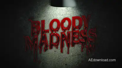 Bloody Madness Intro Titles template preview