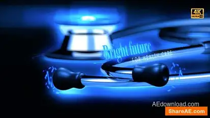 Blue Futuristic Stethoscope Opener Openers template preview