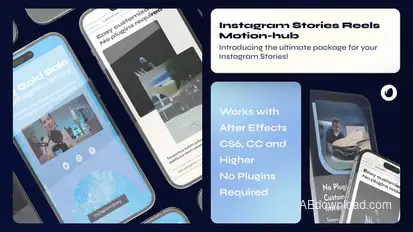 Blue Instagram Stories Product Promo template preview