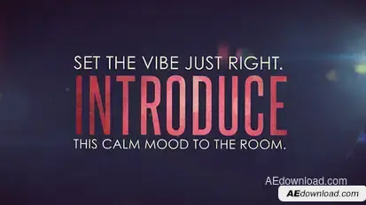 Blue Particles and Text Openers template preview