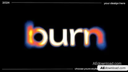 Blur Displacement Titles Titles template preview