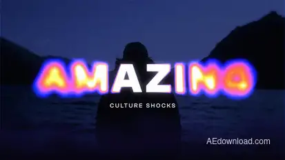 Blur Text Effect Titles template preview