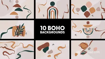 Boho Backgrounds Elements template preview