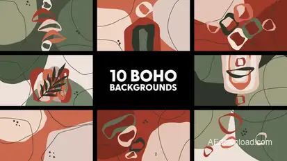 Boho Backgrounds Elements template preview