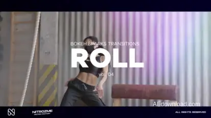 Bokeh Roll Transitions Vol. 04 Elements template preview