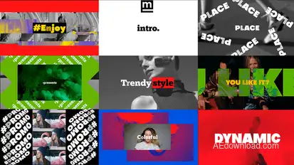 Bold Dynamic Intro Openers template preview