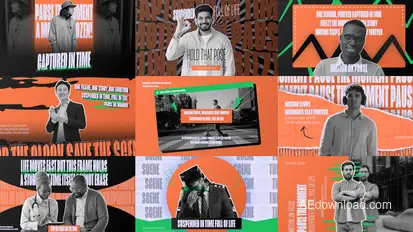 Bold Freeze Frame Dynamic Animation Openers template preview