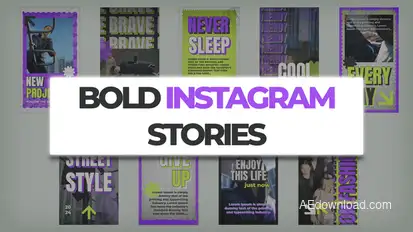 Bold Instagram Stories | AE Product Promo template preview