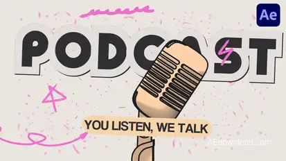 Bold Outline Podcast Opener Openers template preview