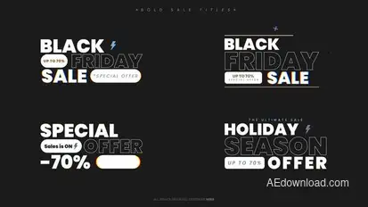 Bold Sale Titles Titles template preview