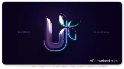 Bold Strokes Logotype Intro Logo Stings template preview