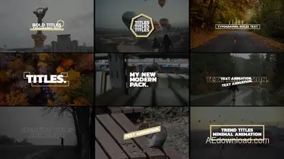 Bold Text Titles | AE Titles template preview