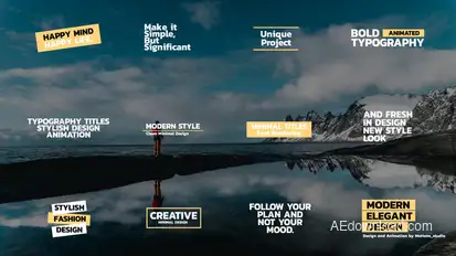 Bold Text Titles | After Effects Titles template preview