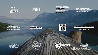 Bold Text Titles | After Effects Titles template preview