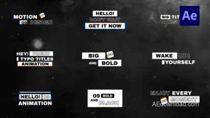 Bold Text Titles Titles template preview