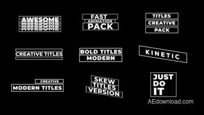 Bold Titles Titles template preview