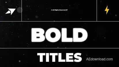 Bold Titles | AE Titles template preview