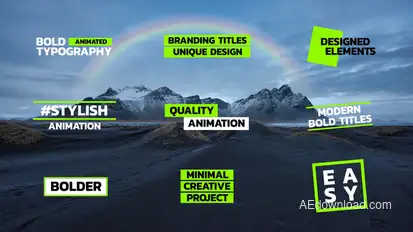 Bold Titles | After Effects Titles template preview