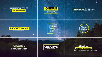 Bold Titles | After Effects Titles template preview