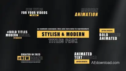 Bold Titles | After Effects Titles template preview