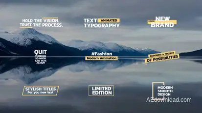 Bold Titles | After Effects Titles template preview