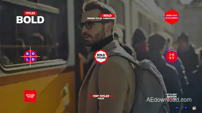Bold Titles Titles template preview