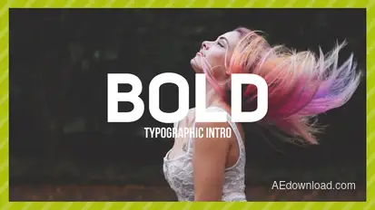 Bold Typo -Typographic Intro Titles template preview