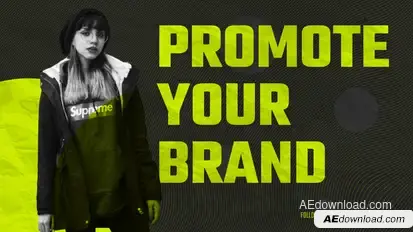 Bold Typography Slides Video Displays template preview