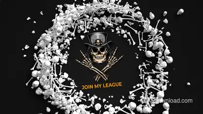 Bones Logo Reveal Logo Stings template preview