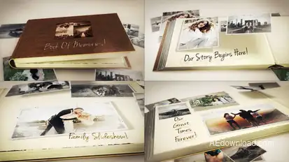 Book Of Memories Video Displays template preview