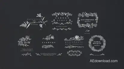 Botanical Titles Titles template preview