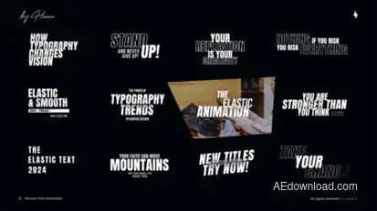 Bounce Text Animation - AE Titles template preview