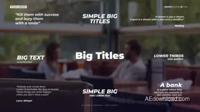 Bounce Text Titles | AE Titles template preview