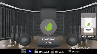 Bowling Intro Logo Stings template preview
