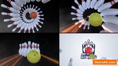 Bowling Logo Reveal Logo Stings template preview