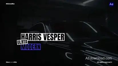 Box Name Titles - AE Titles template preview