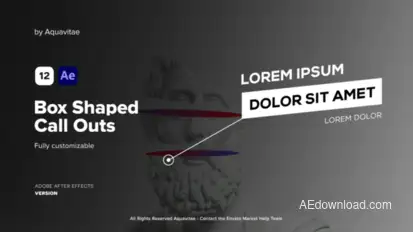 Box Shaped Call Out Titles Titles template preview