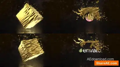 Box tear logo reveal Logo Stings template preview