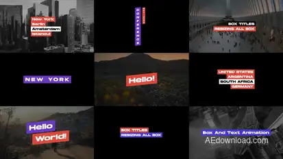 Box Titles 1.0 | AE Titles template preview