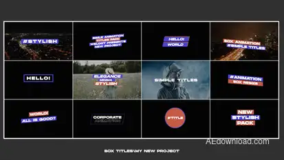 Box Titles 1.0 | After Effects Titles template preview