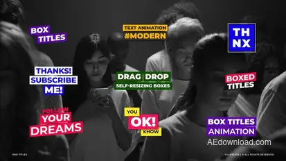 Box Titles | AE Titles template preview