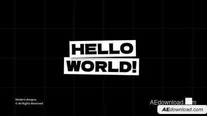 Box Titles | AE Titles template preview