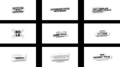 Box Titles | AE Elements template preview