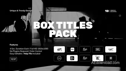 Box Titles Pack Titles template preview