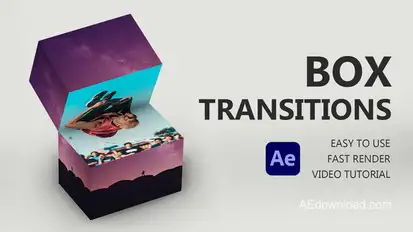 Box Transitions for After Effects broadcast-packages template preview
